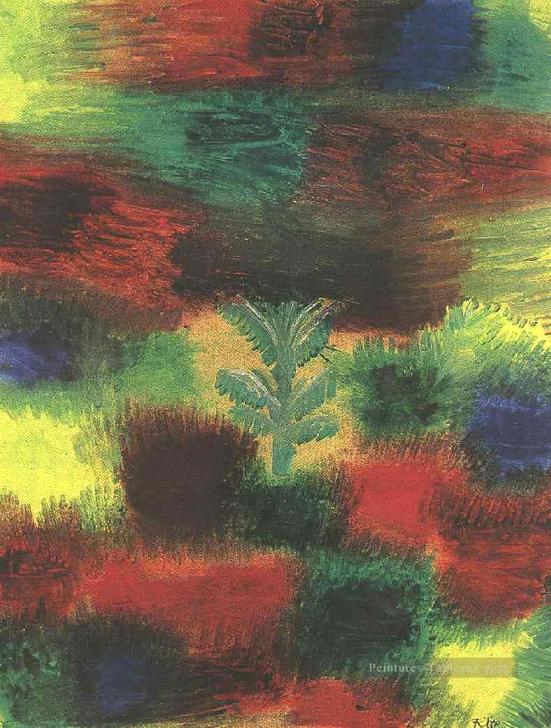 Petit arbre au milieu des arbustes Paul Klee Peintures à l'huile